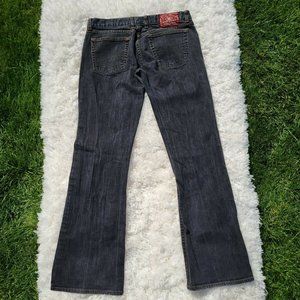 LUCKY BRAND BLACK JEANS DUNGAREES 10/30 MIDRISE
